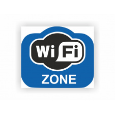 Табличка Vivay Wi-Fi zone 17x20 см (hub_qn1u16)