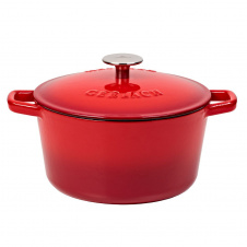 Кастрюля Gerlach Natur Iron 21 см 3 л Красный (5901035508477)