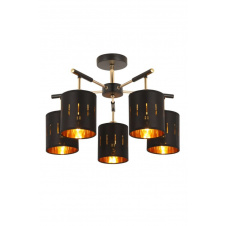 Люстра WunderLicht Om1615 54.5x34 см Черно-золотистый (OM1615-45)