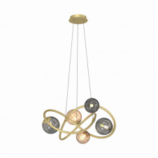 Люстра Zuma Line Arlon 60x60x150 см Золотистий (ZuMD4922-5-EGBDN)