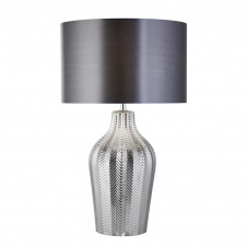Настільна лампа Searchlight Chevron 33x52 см Хром (SeEU3452SM)