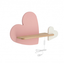 Настінний світильник Candellux Heart 43x26 см Коричнево-рожевий (21-84552)
