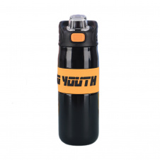 Термос спортивный с мундштуком YIWU To Youth 680 мл Черный (HP-14-54B)