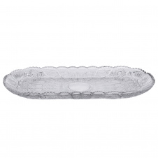 Блюдо для закусок YIWU Lirmartur 33.5x15x2 см Прозрачный (HP-YH-25)