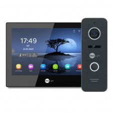 Комплект видеодомофона NeoLight Alpha Hybrid HD KIT 8" Wi-Fi 2 Мп Black (301763)