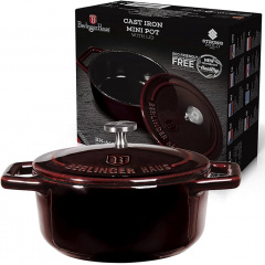 Порційна кастрюля Berlinger Haus Metallic Line Burgundy Edition 10 см 0.31 л Бордовий (BH-6495) Енергодар