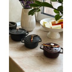 Порційна кастрюля Berlinger Haus Metallic Line Burgundy Edition 10 см 0.31 л Бордовий (BH-6495) Енергодар