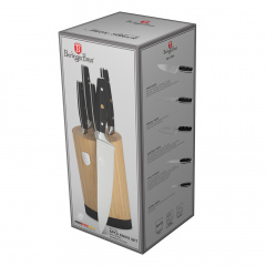 Набор ножей Berlinger Haus Matte Black Collection 6 предметов Черный (BH-3136) Тернополь