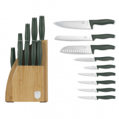 Набор ножей Berlinger Haus Matte Green 10 предметов Зеленый (BH-3123) Луцк