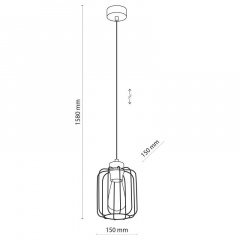 Люстра TK Lighting Galaxy 15x158 см Золотистый (TK4714) Лубны