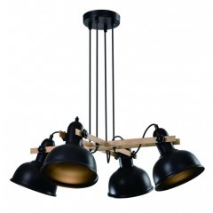 Люстра Candellux Reno 65x70 см Чорно-бежевий (34-78155) Сміла