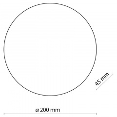 Настінний світильник TK Lighting Luna 20x20 см Золотистий (TK6044) Чернігів
