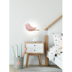 Настінний світильник Candellux Bird 40x21.5 см Коричнево-рожевий (21-85054) Новомосковськ