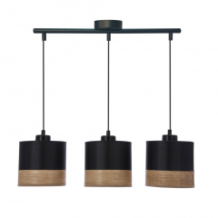 Люстра Candellux Porto 57x115 см Чорний (33-17611) Хуст