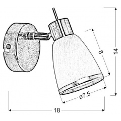 Бра Candellux Regent 18x14 см Латунь (91-70012) Ірпінь