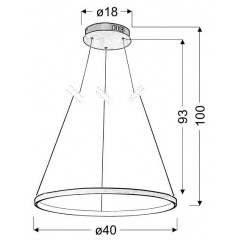 Люстра Candellux Lune 40x100 см Сріблястий (31-64646) Кривий Ріг