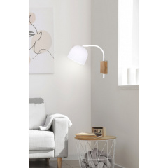 Бра Candellux Rupi 27x22 см Біло-коричневий (21-75482) Київ