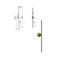 Бра PikArt Line 9.2x100 см Чорний (26308-14) Чернігів