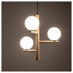 Люстра TK Lighting Estera 33x120 см Бежево-чорний (TK6799) Бровари