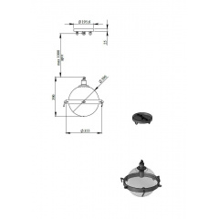 Люстра Pikart Lights 25576 36x40 см Золотистый (25576) Ужгород