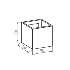 Уличный светильник Kanlux Reka 10x10x10 см Черный (Kan28990) Полтава