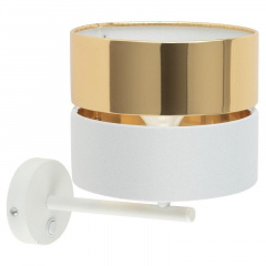 Бра TK Lighting Ілтон 20x28 см Золотисто-білий (TK4770) Хуст