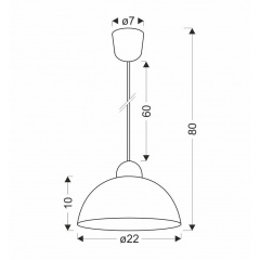 Люстра Candellux Vanilia 22x80 см Білий (31-17758) Коростень