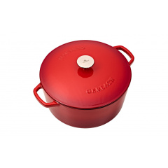 Каструля Gerlach Natur Iron 26 см 5 л Червоний (5901035510586) Гайсин