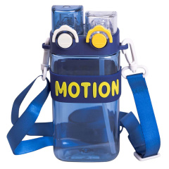 Бутылка для воды с двойным открыванием YIWU Motion 550 мл Синий (HP-14-49BL) Киев