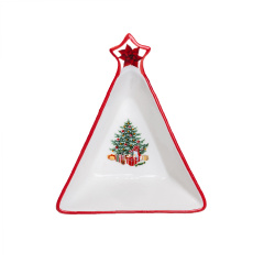 Салатниця YIWU Christmas 14.5x12 см Червоно-білий (HP-SD-3) Чорноморськ