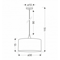 Люстра Candellux Patti 30x115 см Чорний (31-19653) Кременчук