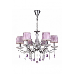 Люстра WunderLicht W10137 52x100 см Прозрачно-розовый (W10137-46CH) Вишневое
