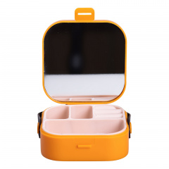 Міні-скринька для прикрас YIWU Mini Box 9x9x3.8 см Помаранчевий (HP-5-27O) Тернопіль