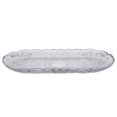 Блюдо для закусок YIWU Lirmartur 33.5x15x2 см Прозрачный (HP-YH-25) Киев