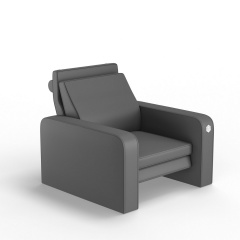 Мягкое кресло KULIK SYSTEM PLEASURE Экокожа Целый Серый (hub_ABwf35245) Самбор