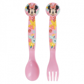 Дитячий набір столових приборів Stor Minnie Mouse 2 предмети Рожевий (74417)