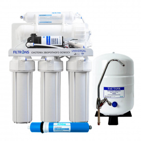 Система зворотного осмосу Filtrons 5-ти ступенева Universal з помпою (UNI-5 PUMP)
