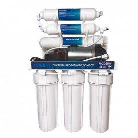 Система зворотного осмосу Pallas 6-ти ступенева з помпою Modern, White (Modern-6W PUMP)