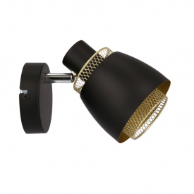 Бра Candellux Aleksandria 16.5x12 см Чорний (91-13750)