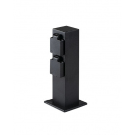 Вуличний стовпчик Kanlux Nasto 10x10x25 см Чорний (Kan36586)
