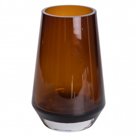 Ваза для цветов стеклянная Flower Season Botanica 22 см Коричневый (HP-10-26)