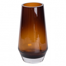 Ваза для цветов стеклянная Flower Season Botanica 26 см Коричневый (HP-10-27)