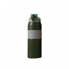 Термос с мундштуком и ручкой YIWU Sport 800 мл Зеленый (HP-14-6GR)