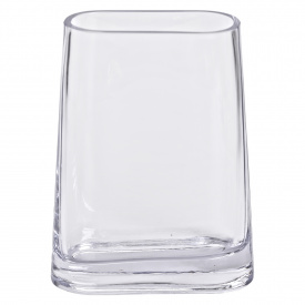 Ваза декоративна у мінімалістичному стилі овальна Flower Season 21 см Прозорий (HP-10-7)