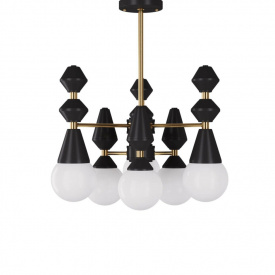 Люстра PikArt Dome 53x55 см Бело-черный (5112-2)
