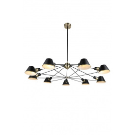 Люстра Laguna Lighting 426 120x100 см Черно-латунный (42663-09)