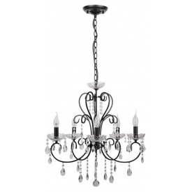 Люстра Candellux Aurora 57x100 см Чорно-прозорий (35-73730)