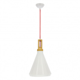 Люстра Candellux Robinson 26x115 см Біло-коричневий (31-37695)