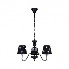 Люстра Candellux Batley 52x40 см Сріблясто-чорний (50203105)