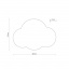 Настінний світильник TK Lighting Cloud 38x4.5 см Блакитний (TK4966) Конотоп